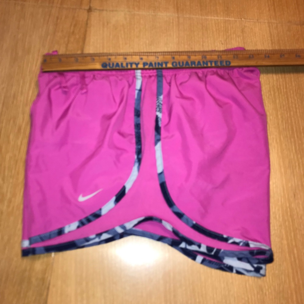Nike Dri-FIT Tempo Running Shorts Pink Camo Trim Womens Medium 831558-616 - Picture 4 of 12